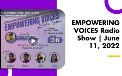 Watch EMPOWERING VOICES Radio Show | June 11, 2022