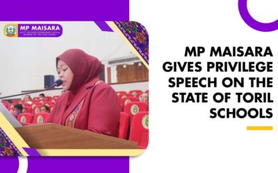 MP MAISARA GIVES PRIVILEGE SPEECH ON THE STATE OF TORIL SCHOOLS