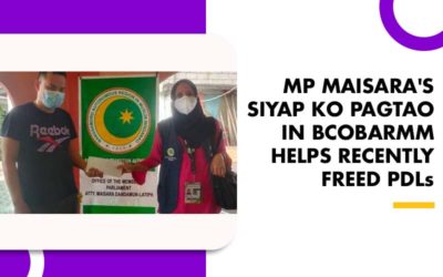 MP MAISARA’S SIYAP KO PAGTAO IN BCOBARMM HELPS RECENTLY FREED PDLs