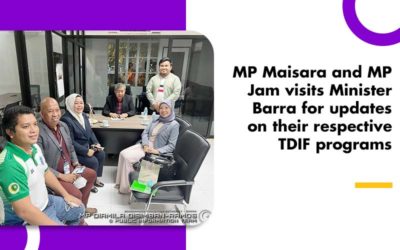 MP Maisara and MP Jam visits Minister Barra for updates on their respective TDIF programs