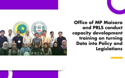 Office of MP Maisara and PRLS conduct capacity development training on turning Data into Policy and Legislations