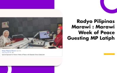 Radyo Pilipinas Marawi : Marawi Week of Peace Guesting MP Latiph