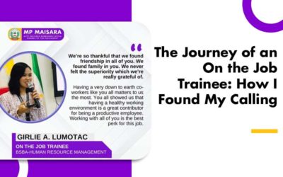 The Journey of an On the Job Trainee: How I Found My Calling