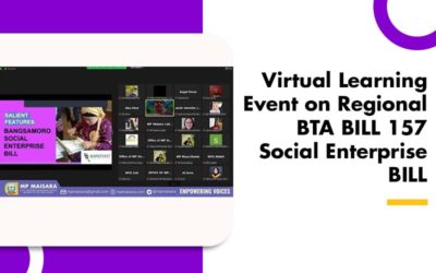 Virtual Learning Event on Regional BTA BILL 157 Social Enterprise BILL