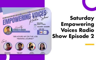 Saturday Empowering Voices Radio Show Episode 2