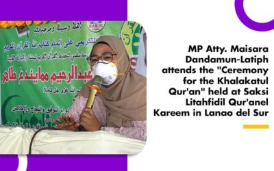 MP Latiph attends the “Ceremony for the Khalakatul Qur’an” held at Saksi Litahfidil Qur’anel