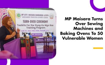 MP Maisara Turns Over Sewing Machines and Baking Ovens To 50 Vulnerable Women