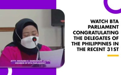 WATCH BTA PARLIAMENT CONGRATULATING THE DELEGATES OF THE PHILIPPINES IN THE RECENT 31ST SEA GAMES IN HANOI, VIETNAM