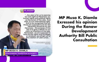 MP Musa K. Diamla Exressed his opinion During the Ranaw Development Authority Bill Public Consultation