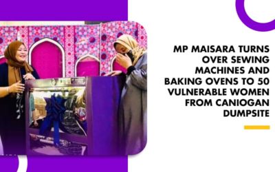 MP MAISARA TURNS OVER SEWING MACHINES AND BAKING OVENS TO 50 VULNERABLE WOMEN FROM CANIOGAN DUMPSITE