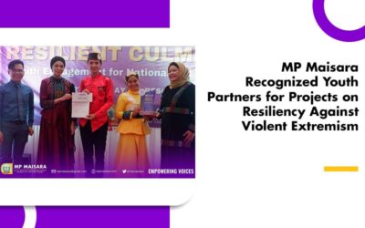 MP Maisara Recognized Youth Partners for Projects on Resiliency Against Violent Extremism