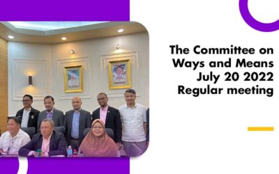 The Committee on Ways and Means  July 20 2022 Regular meeting