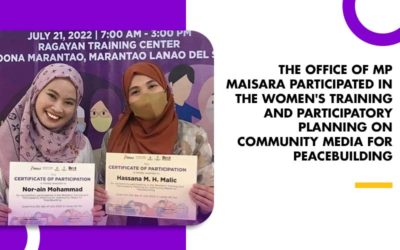 The Women’s Training and Participatory Planning on Community Media for Peacebuilding