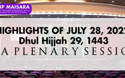 HIGHLIGHTS OF THE BTA PARLIAMENT SESSION NO. 108 ON JULY 28, 2022 | Dhul Hijjah 29, 1443